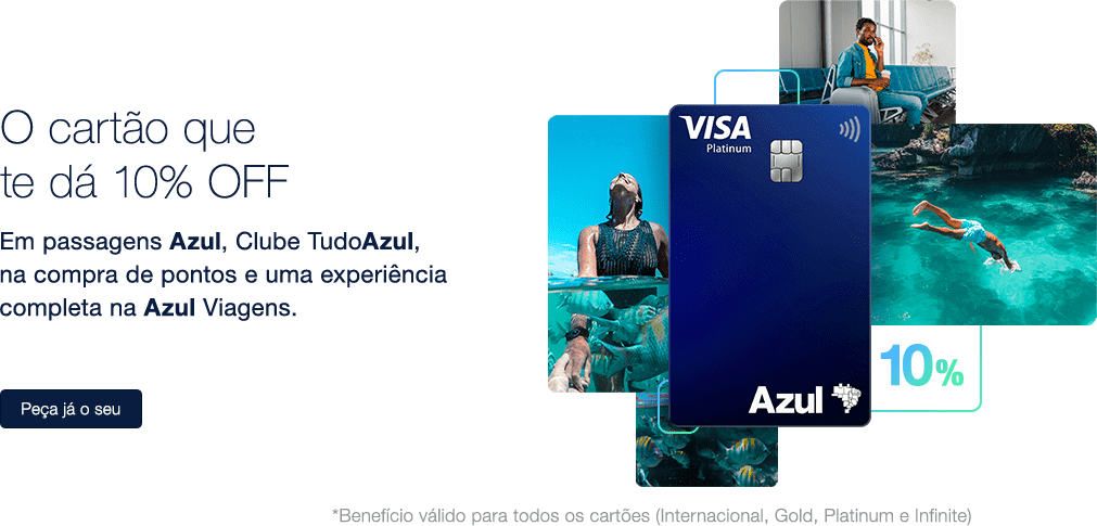 Azul Visa Infinite Desconto em passagens