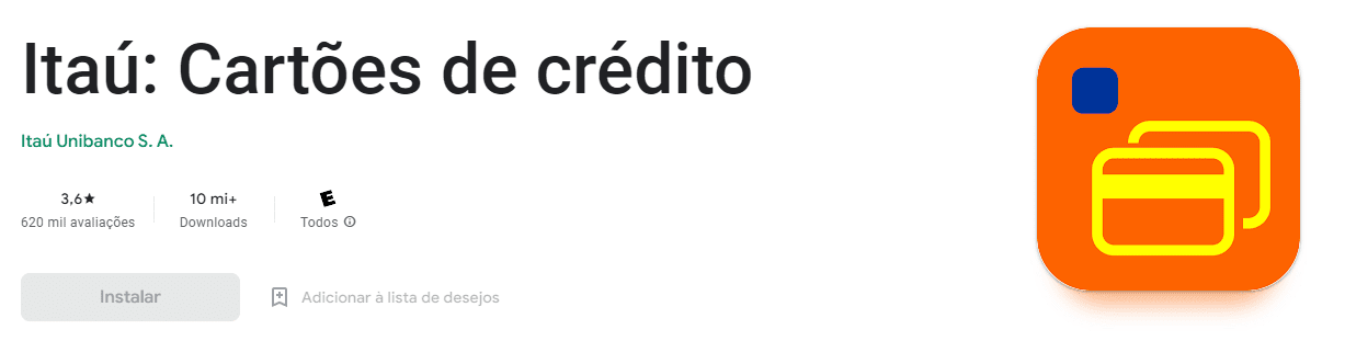 App Itaú Cartões