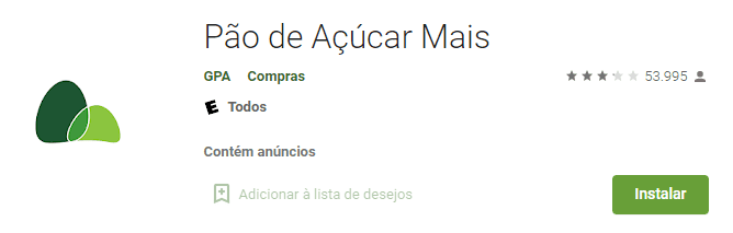 App Pao de Acucar Mais