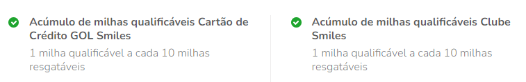 Clube Smiles Milhas Qualificaveis