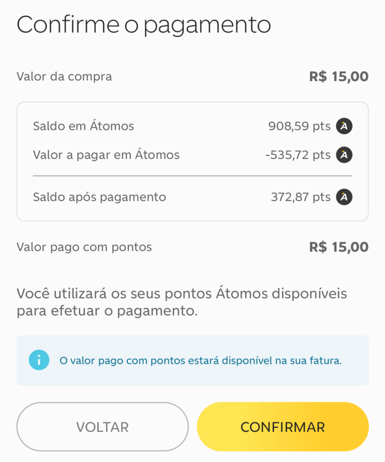 Pague com Pontos