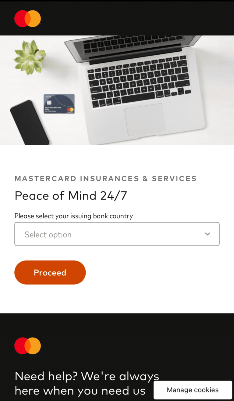 Portal de Benefícios da Mastercard